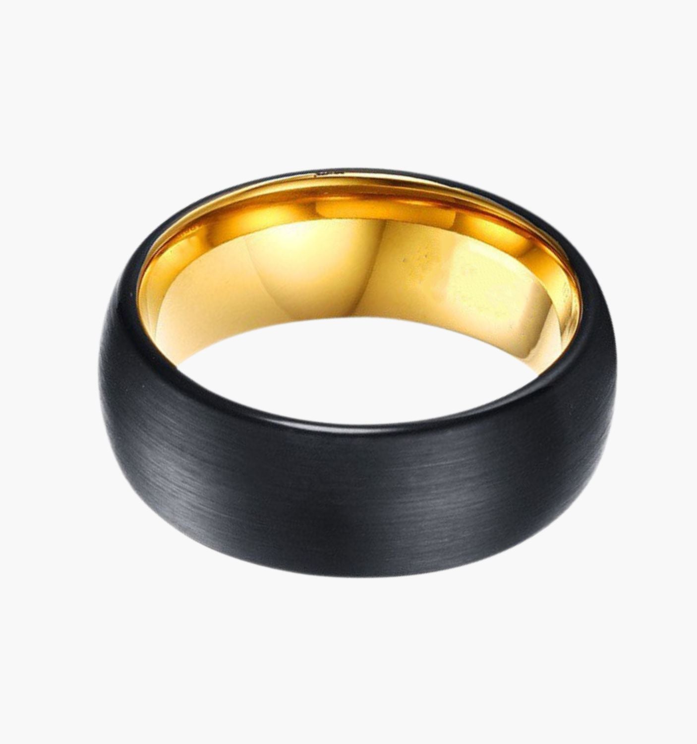 Black and Gold Men's Wedding Ring