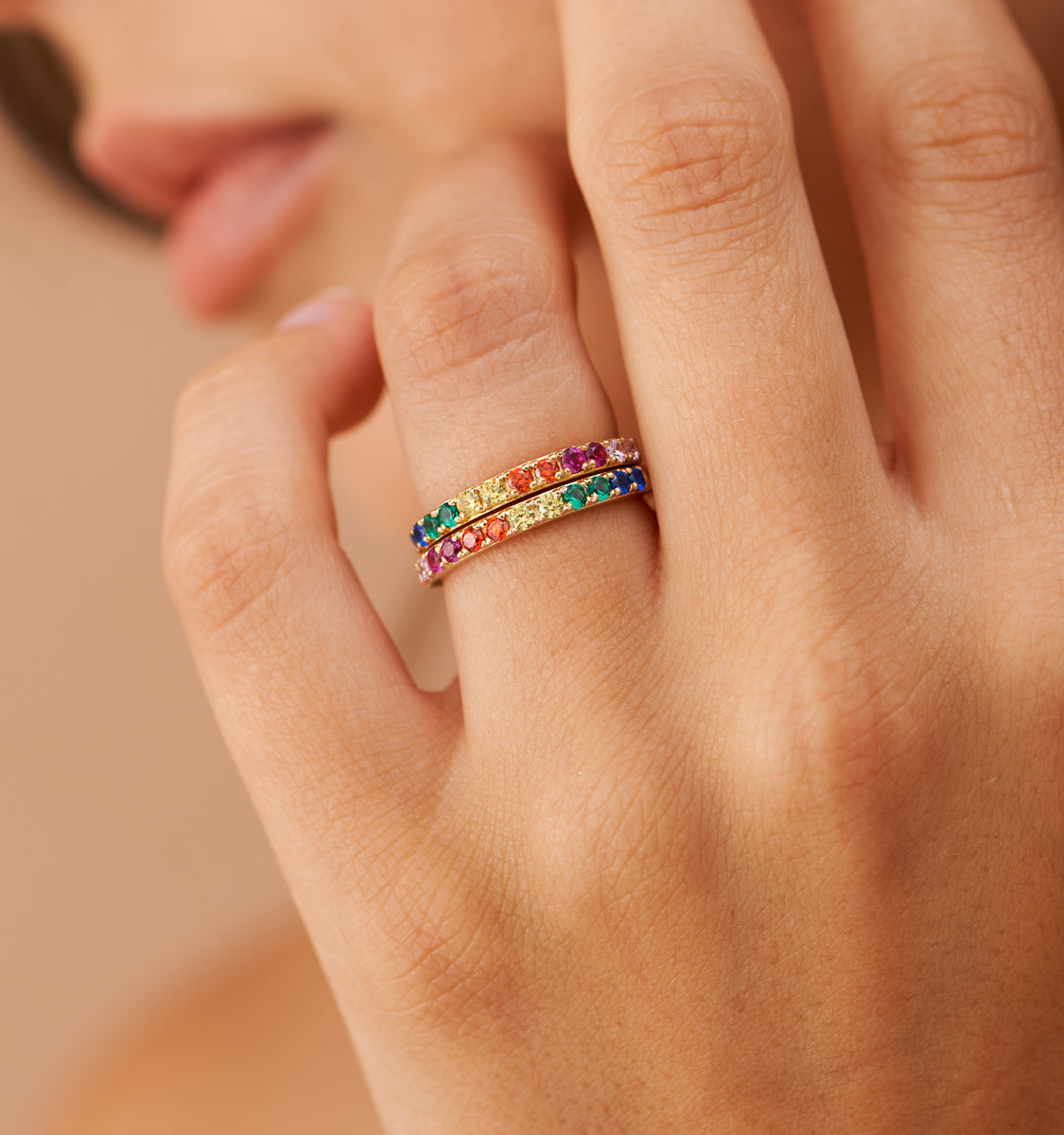 アクセサリー MHT Rainbow Multicolored Ring #12 190914_RELERY_FIGURE3708618B_1
