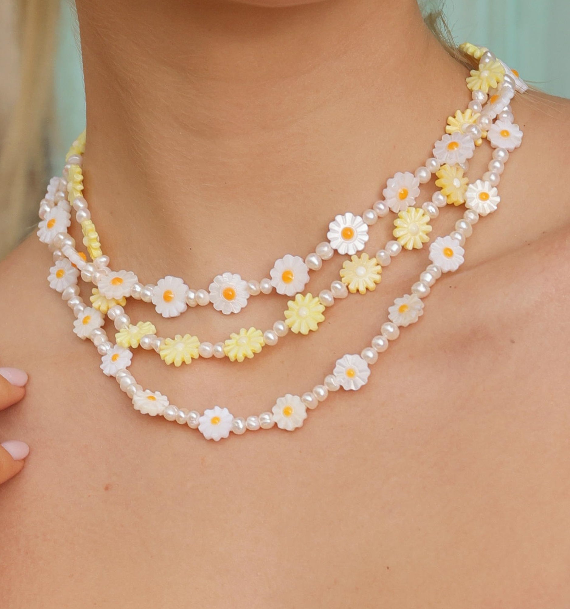 Yellow Daisy Necklace