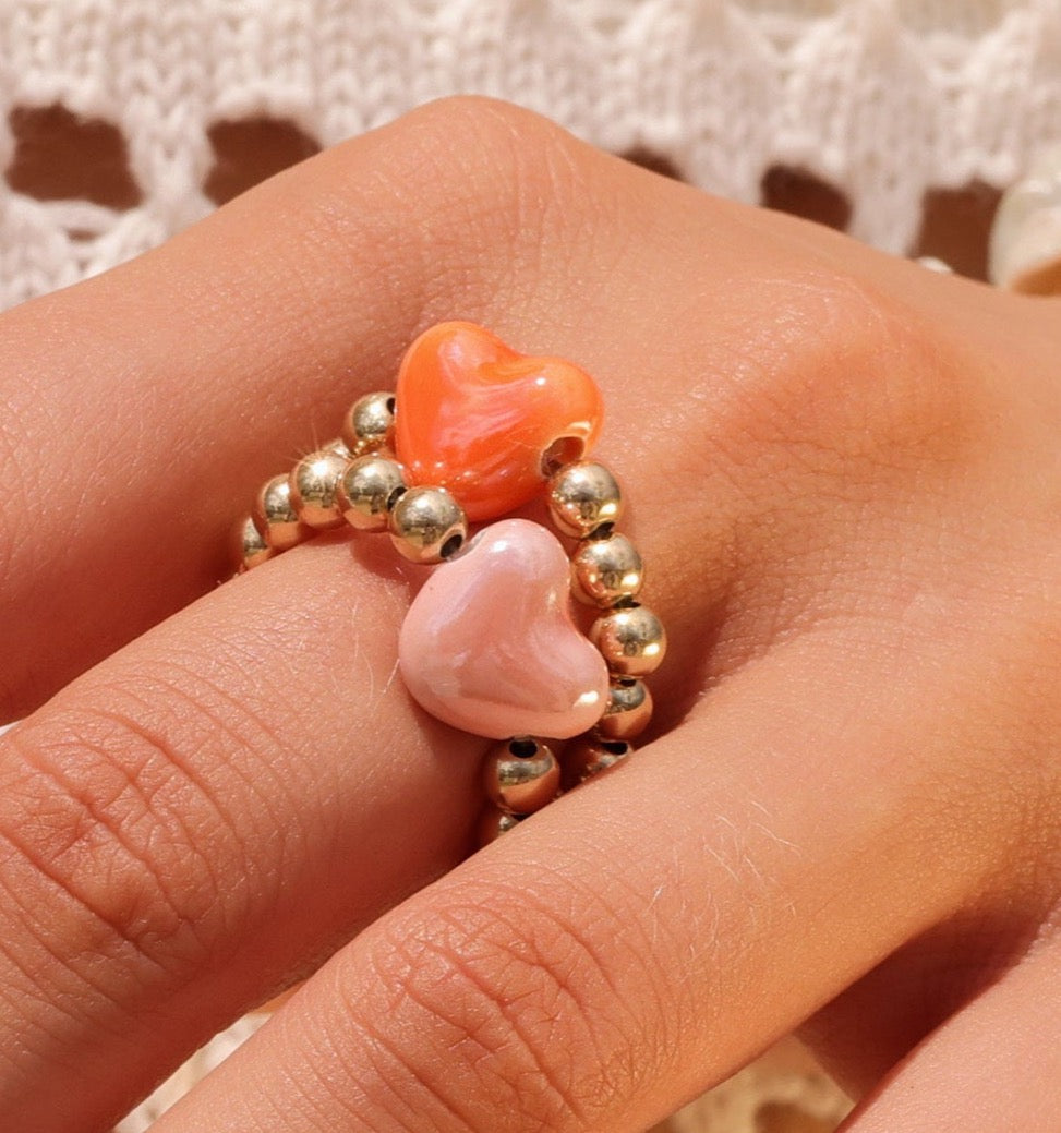 Pink Heart Ring Rellery