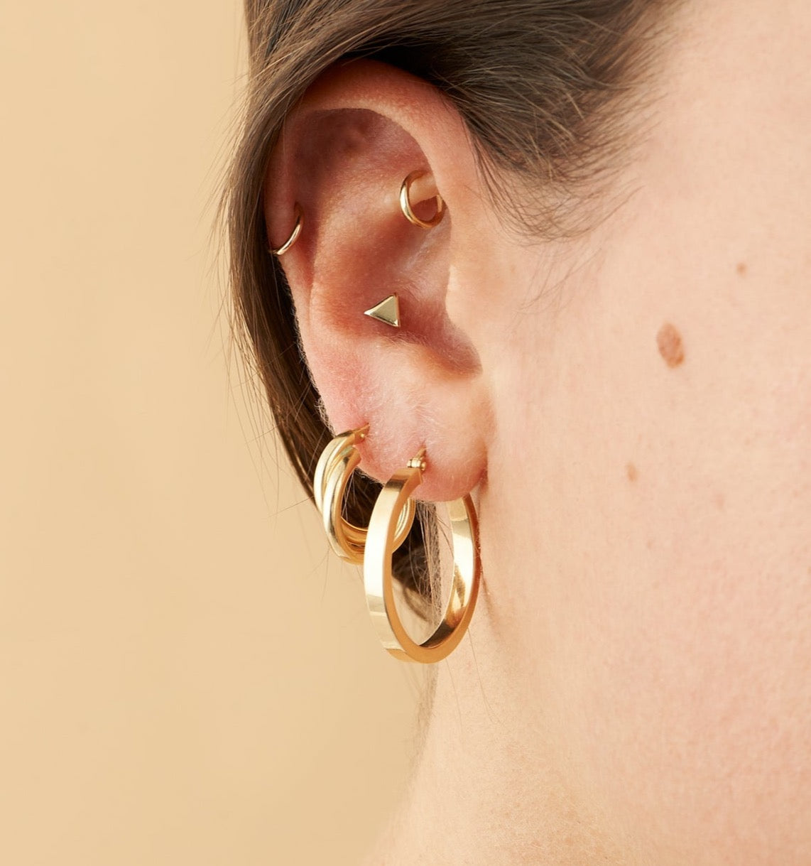 Medium Gold Hoop Earrings