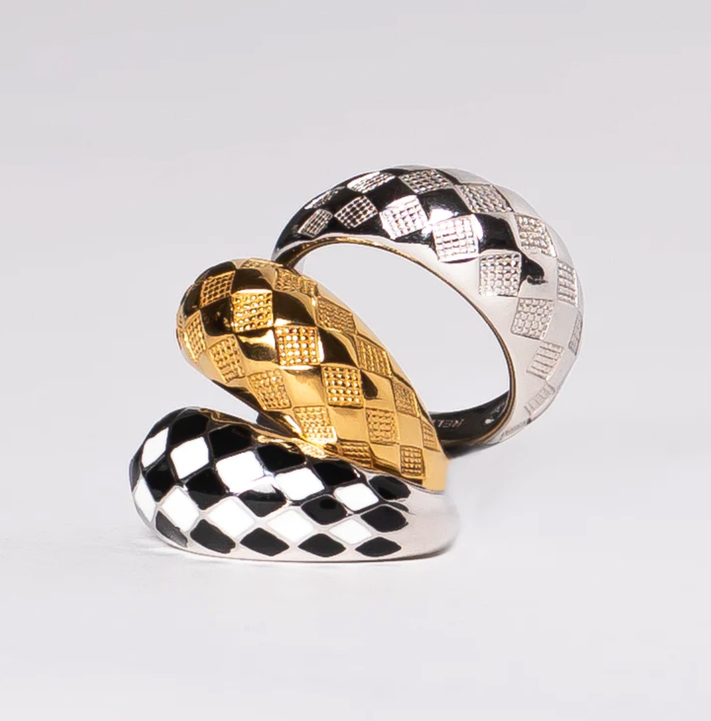 three checker rings