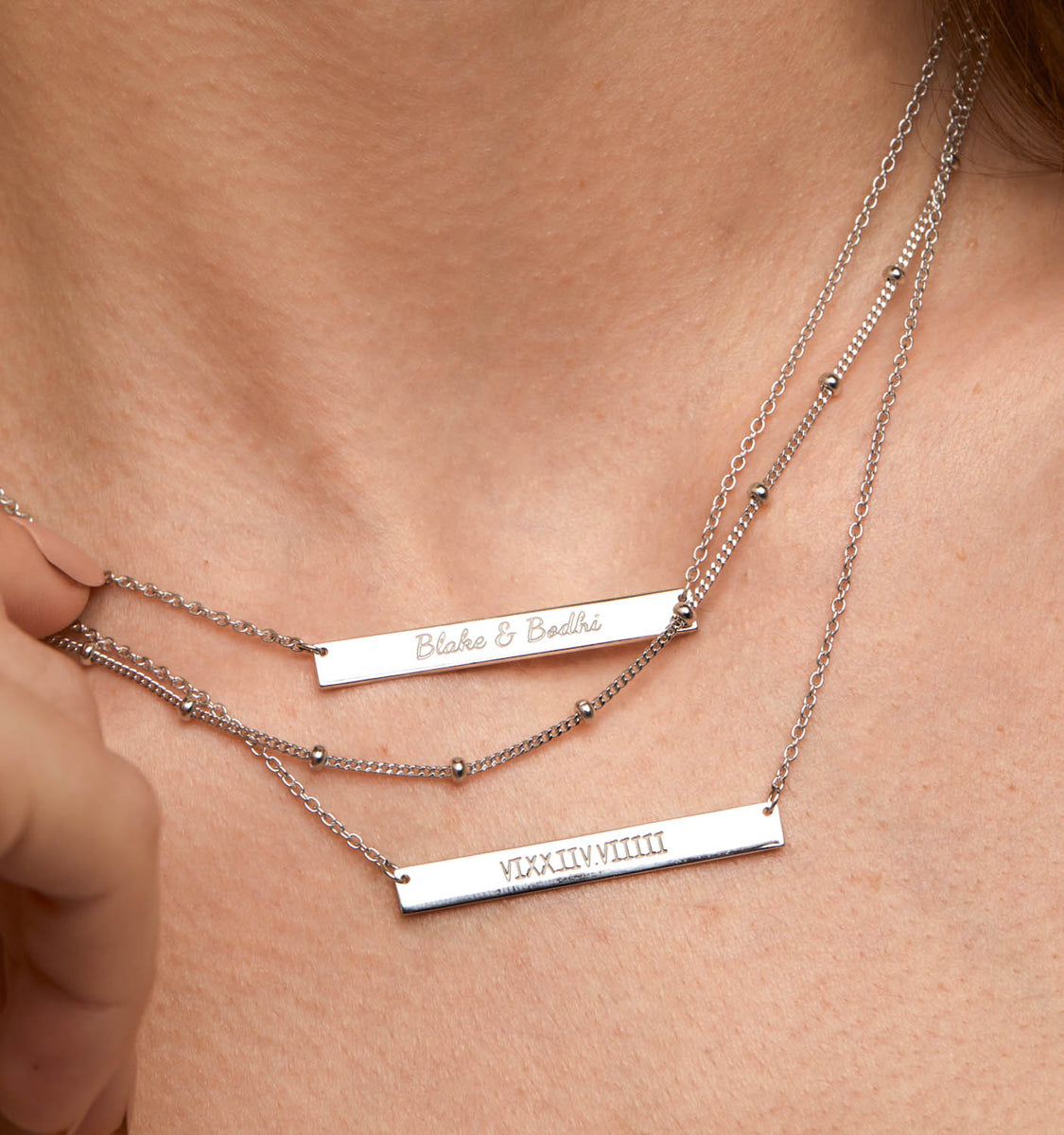 【HYERES LOR】Name gold chain necklace Amazon.com: Name Necklace Personalized, 18K Gold Plated