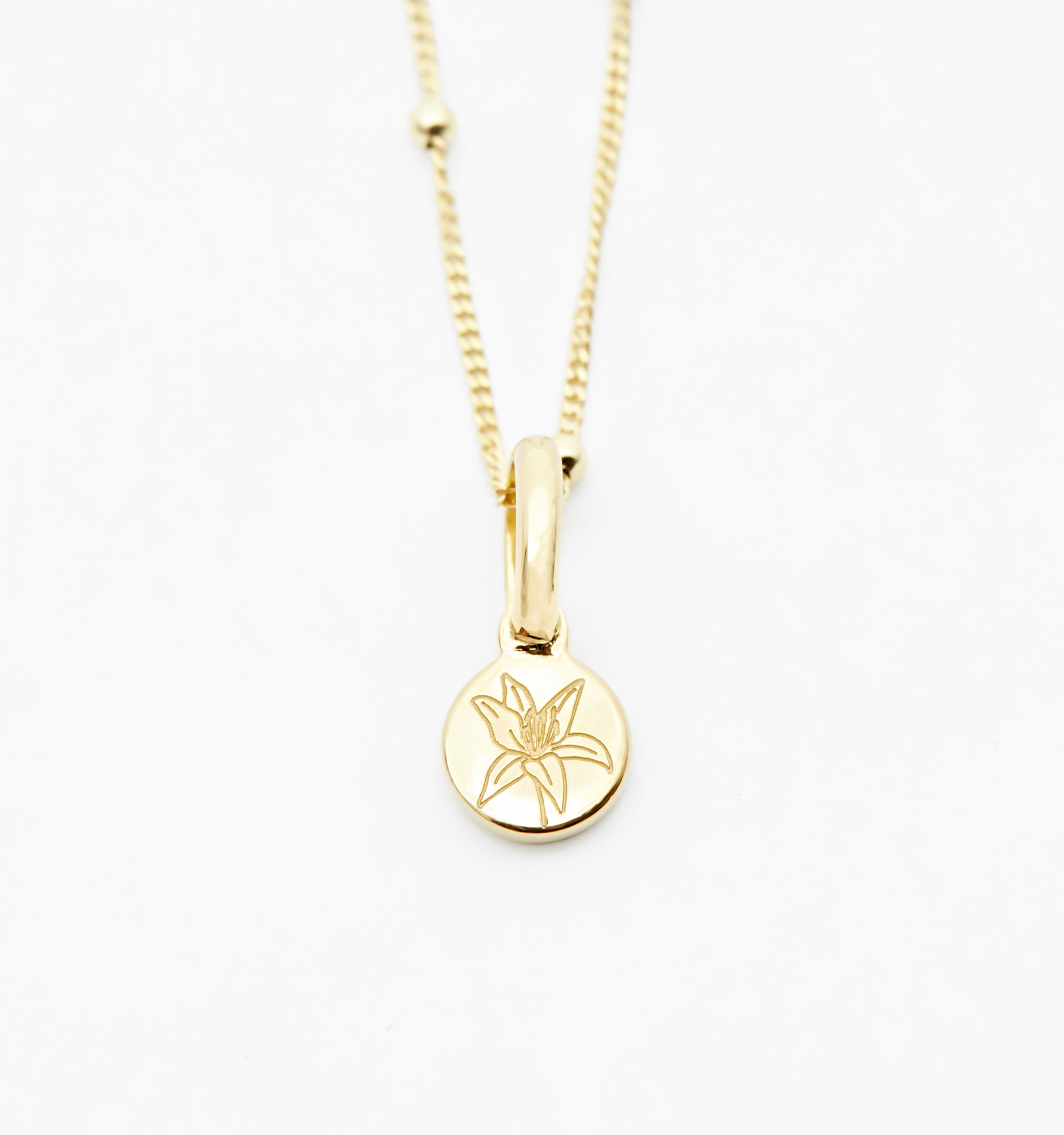 Lily Flower Necklace - May