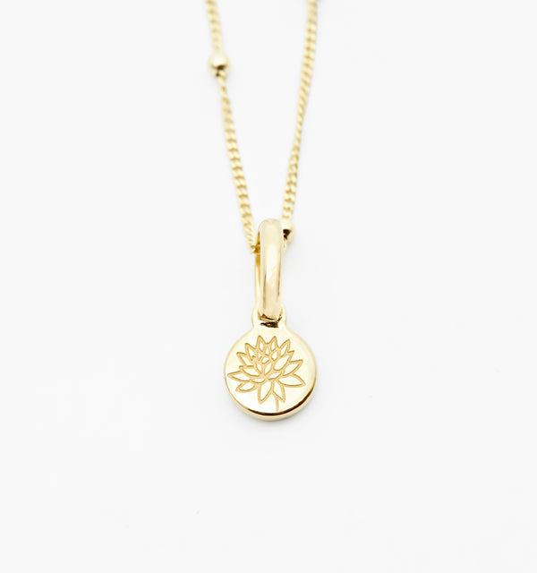 Lotus Necklace - July