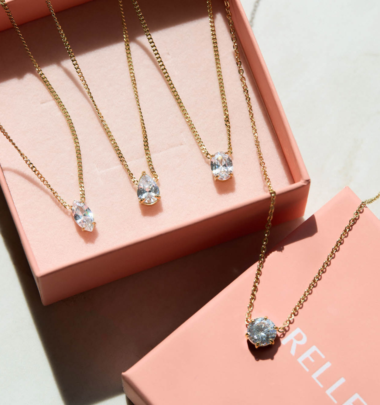 Marquise CZ Diamond Necklace