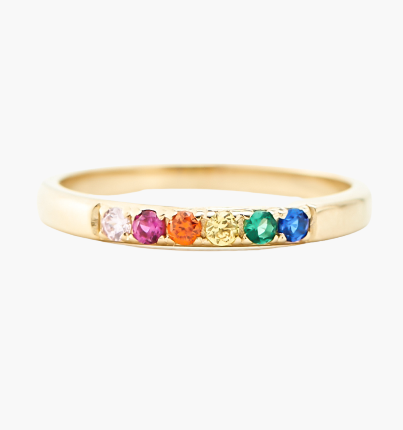 Mini Rainbow Band Ring
