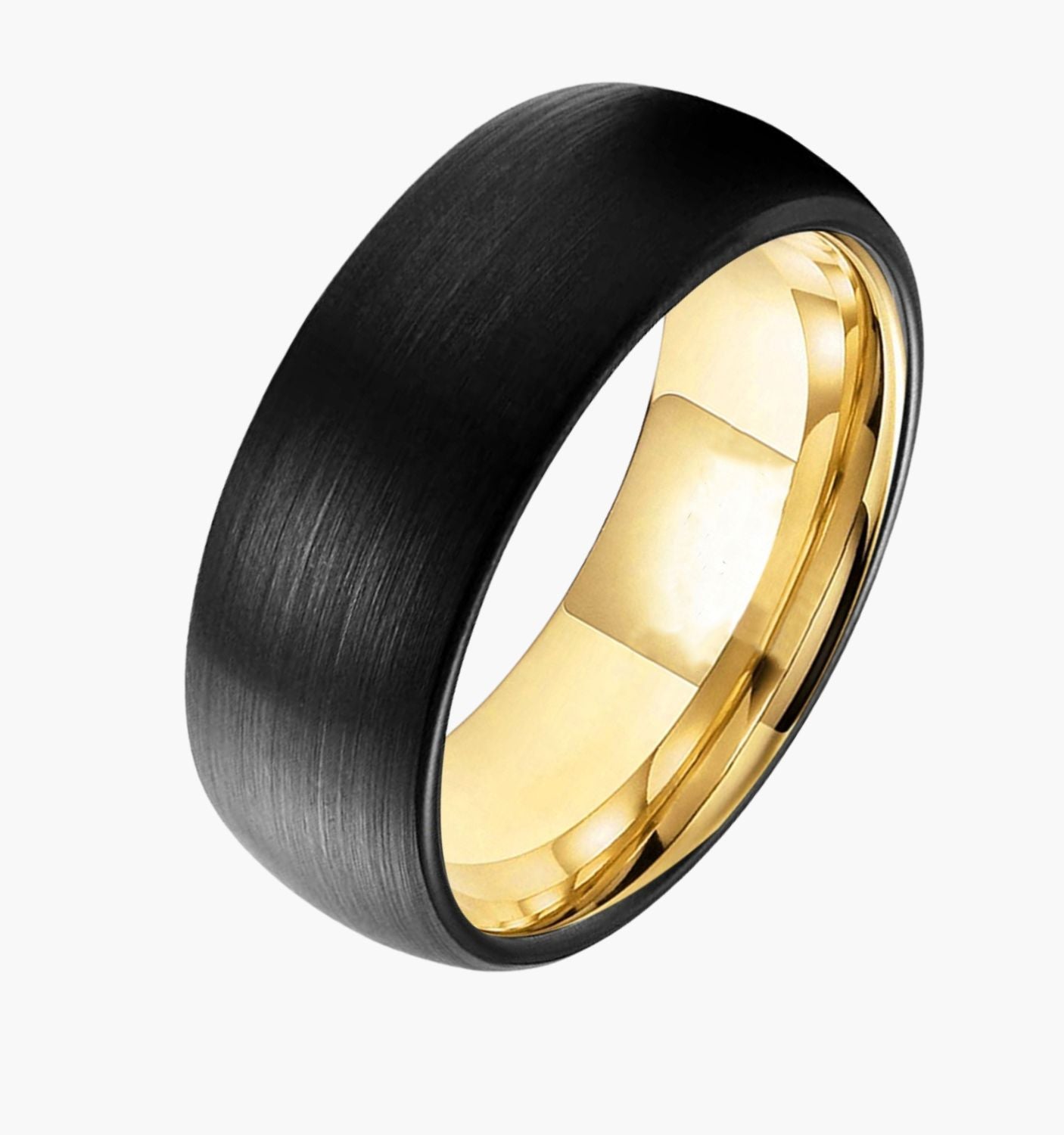 Black and Gold Men's Wedding Ring