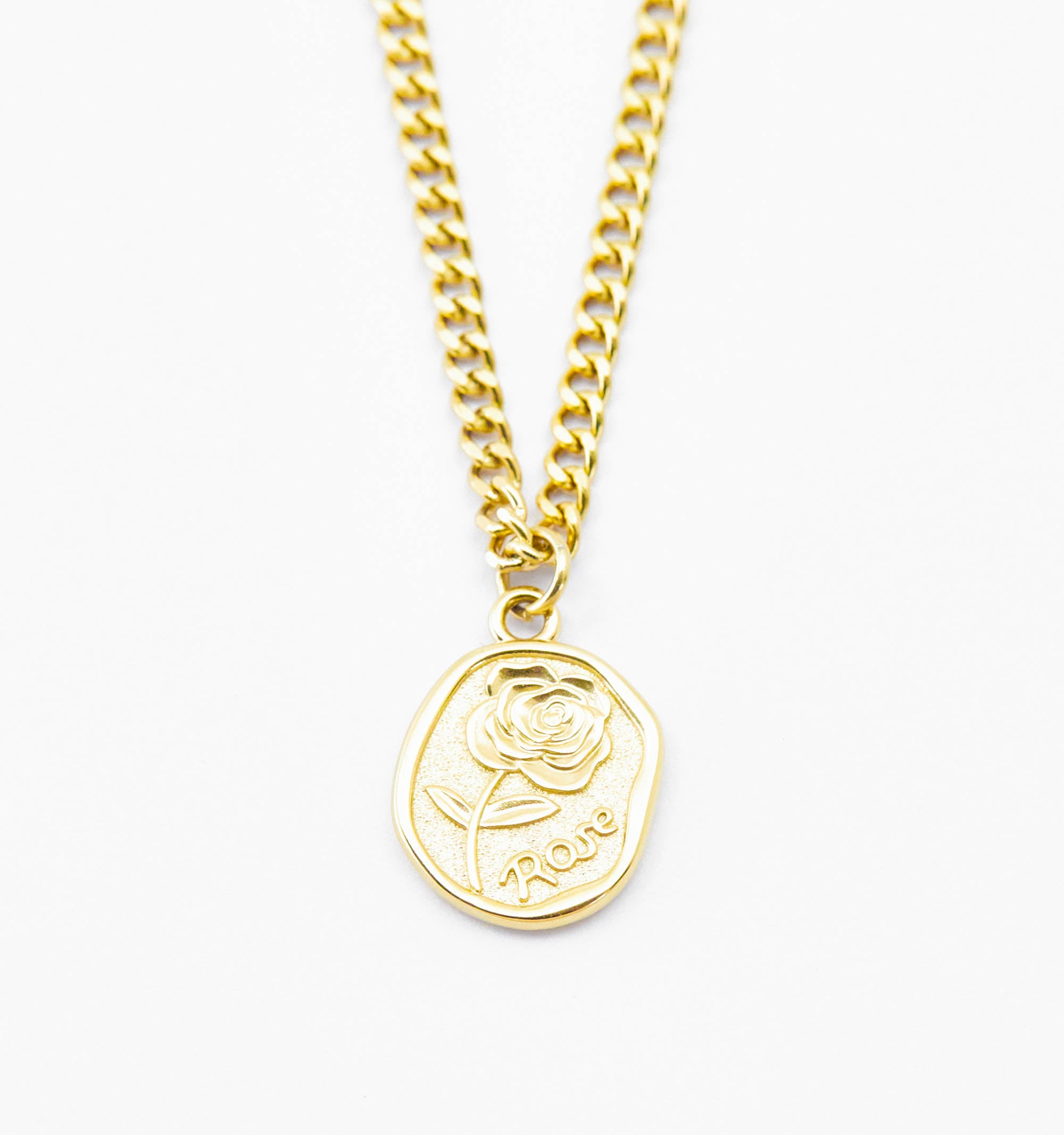 Rose Coin Necklace