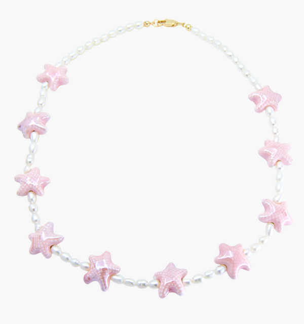 Pink Cosmic Seastar Necklace