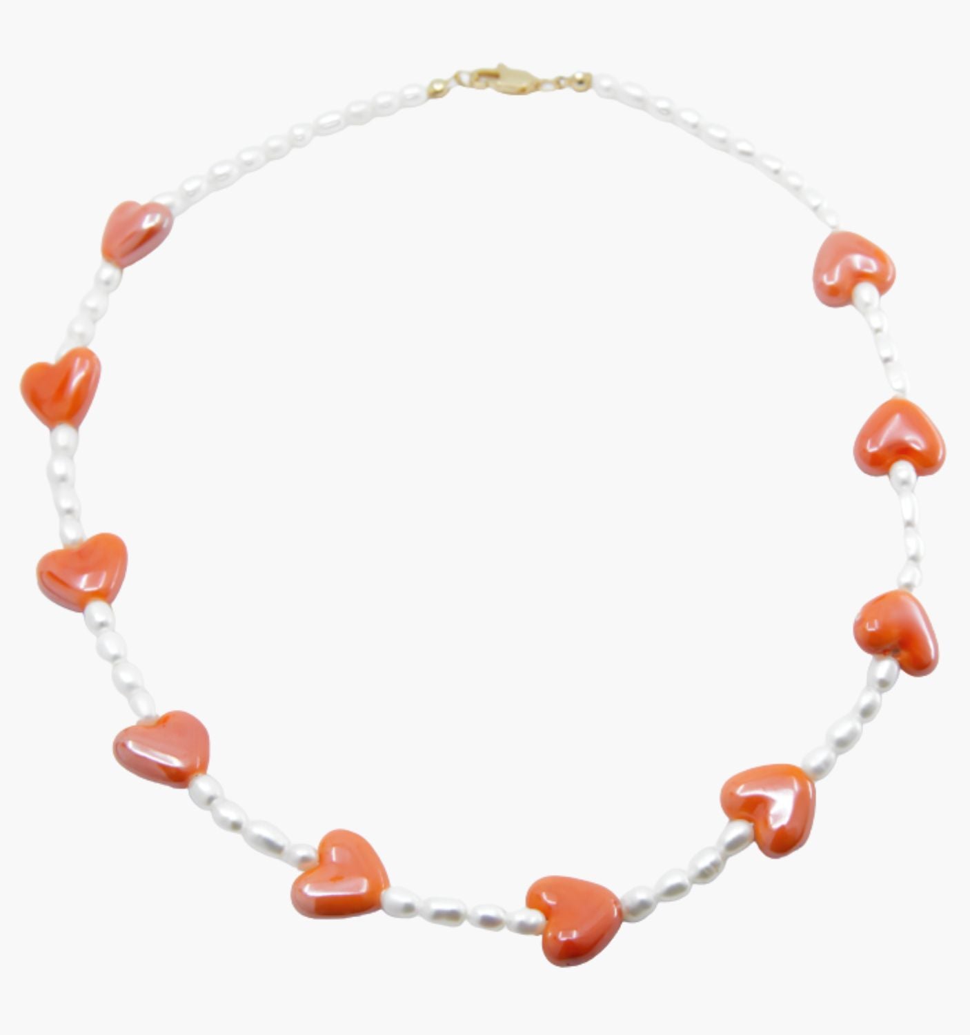 Orange Sweetheart Necklace