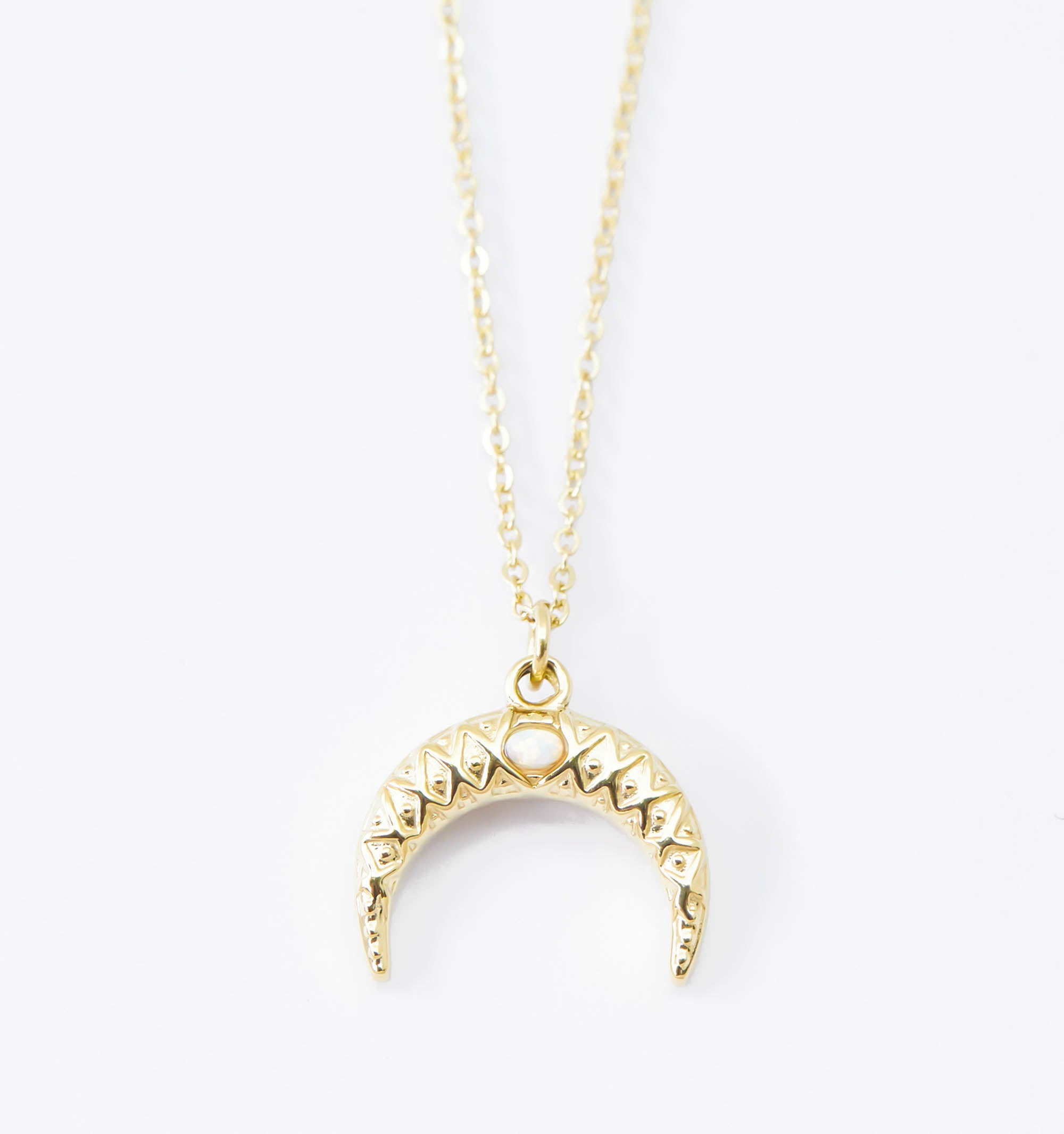 Upside Down Moon Necklace