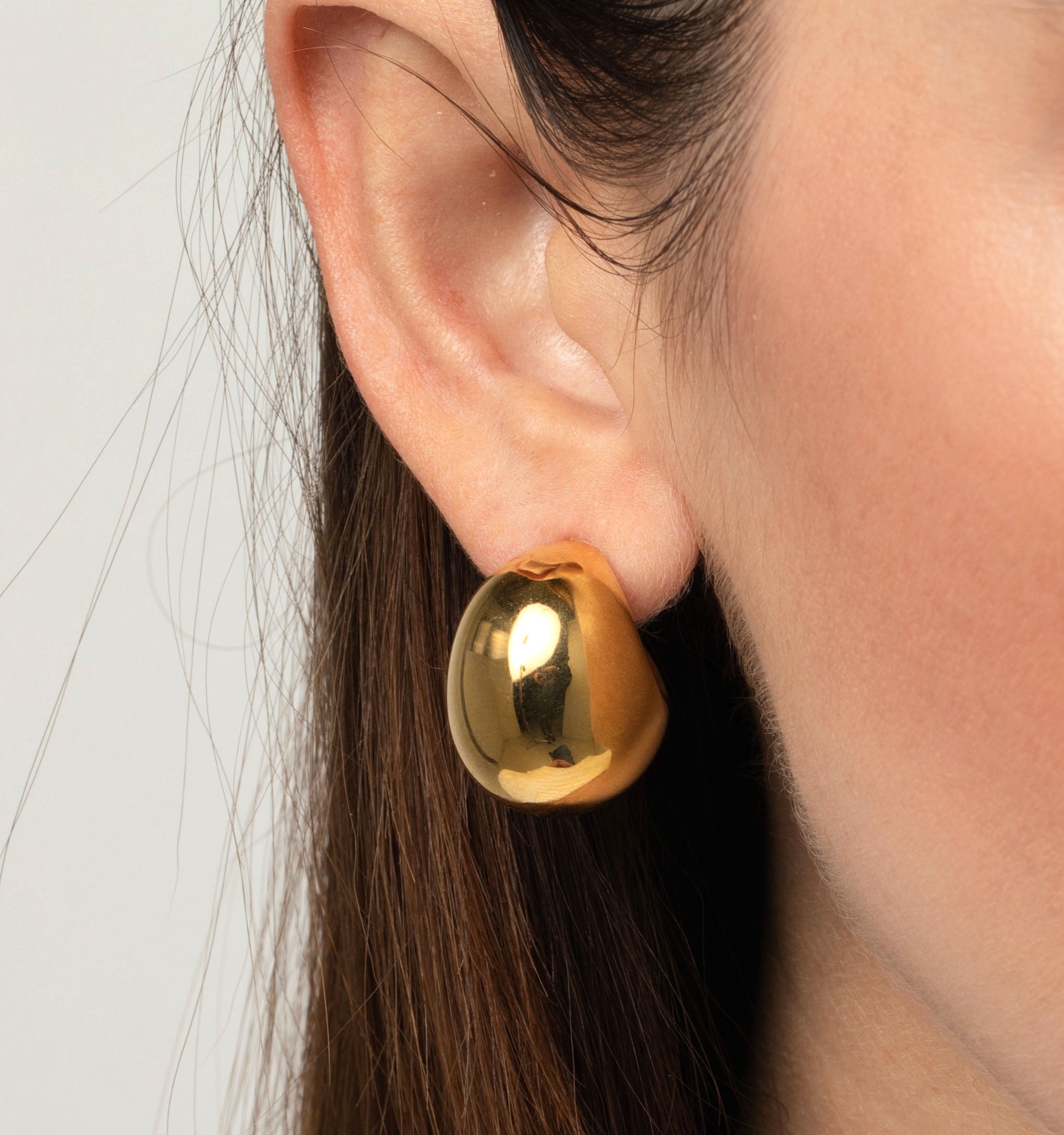Stainless Steel Half Dome Stud – Offbeat Native Stainless Steel Half Dome Stud – Offbeat Native