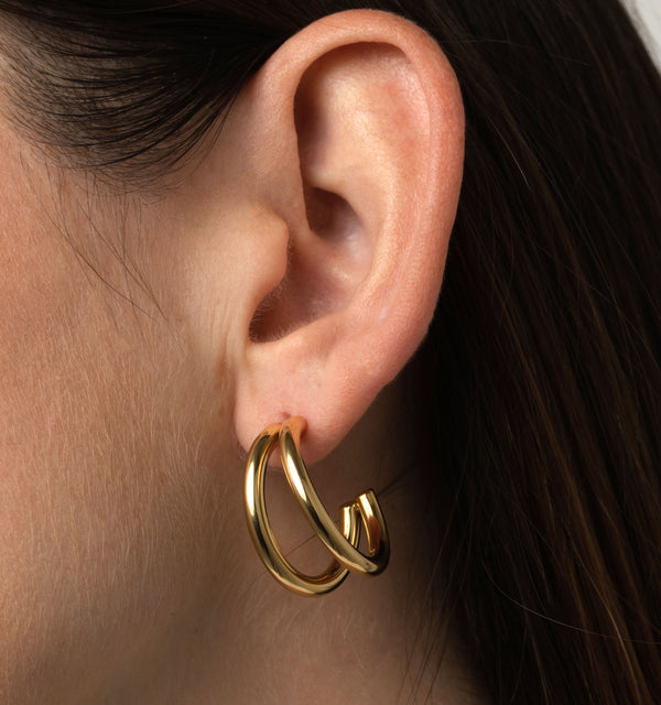 Harper Double Hoop Earrings