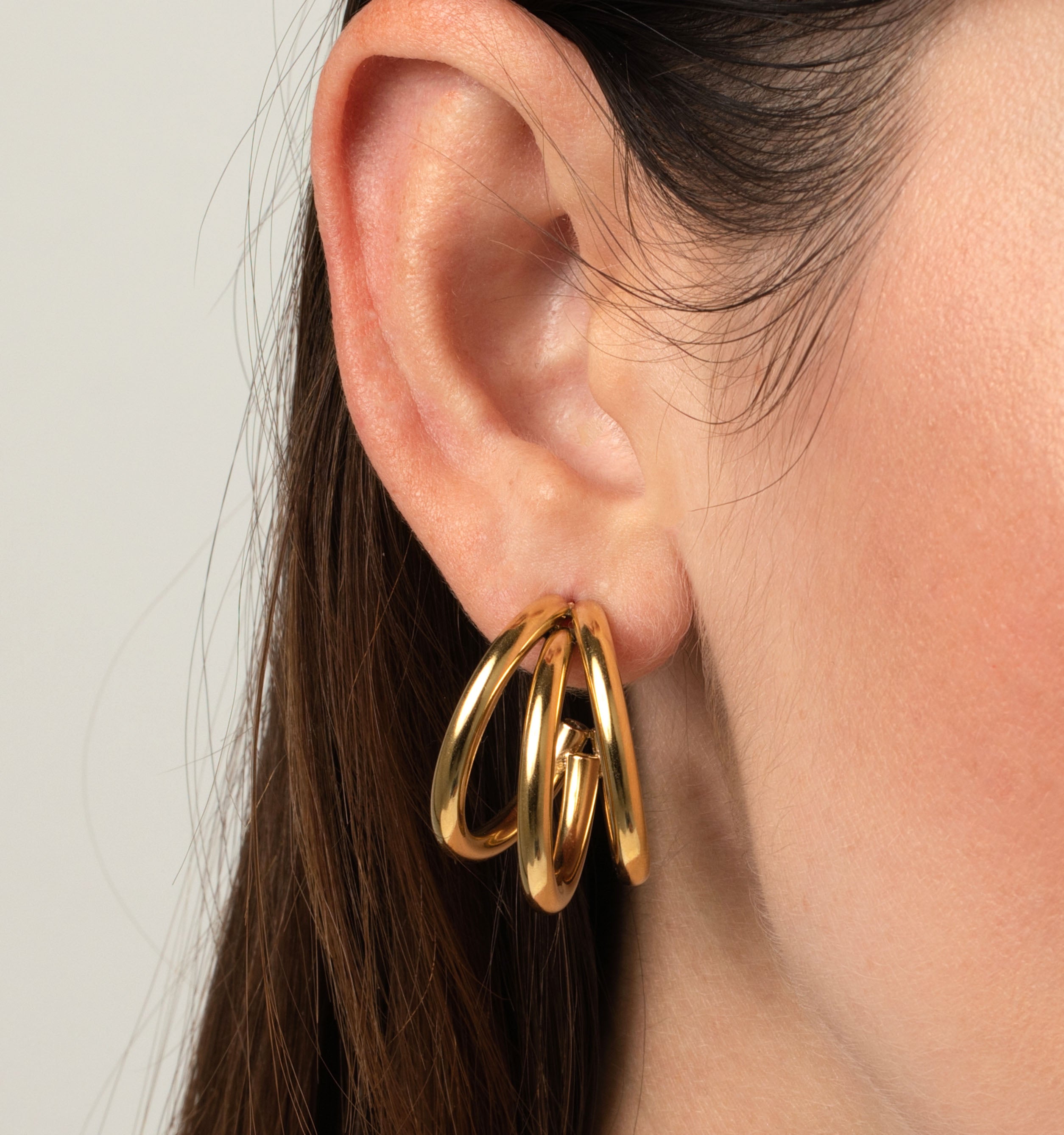 Sophia Triple Hoop Earrings