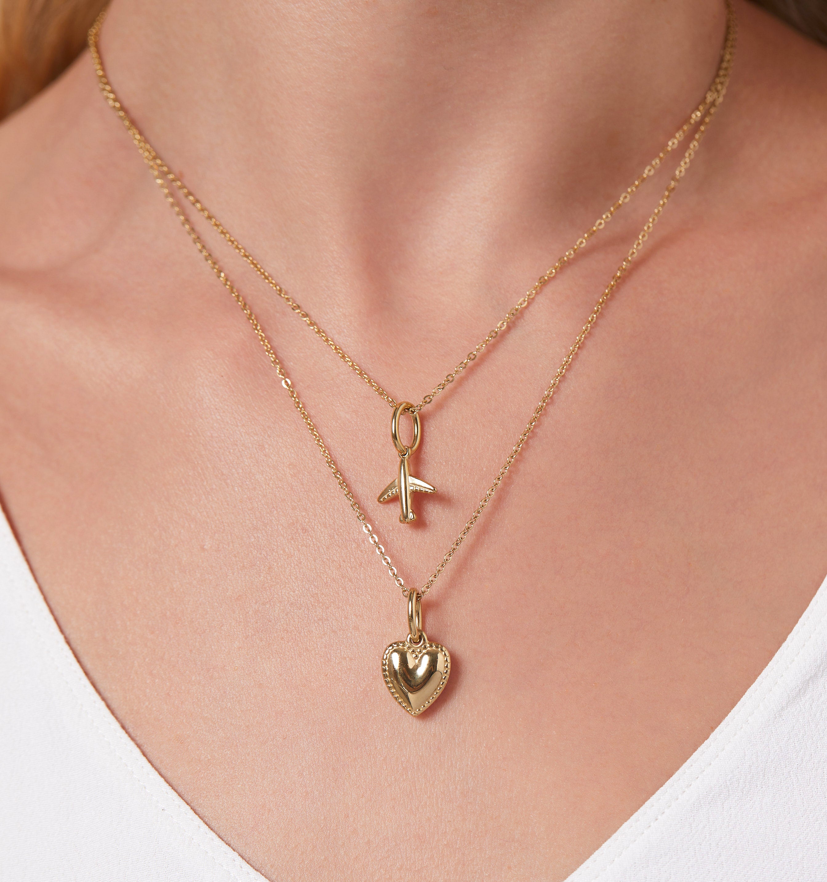 Dainty Heart Charm Necklace