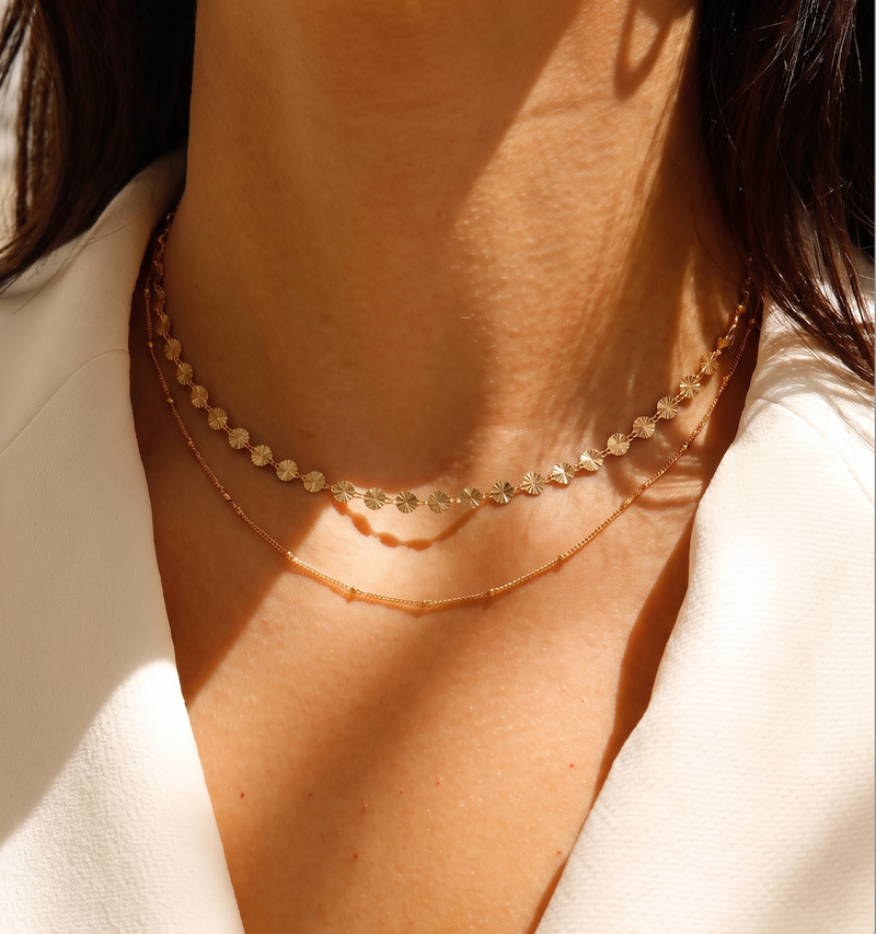 Saturn Gold Chain Necklace