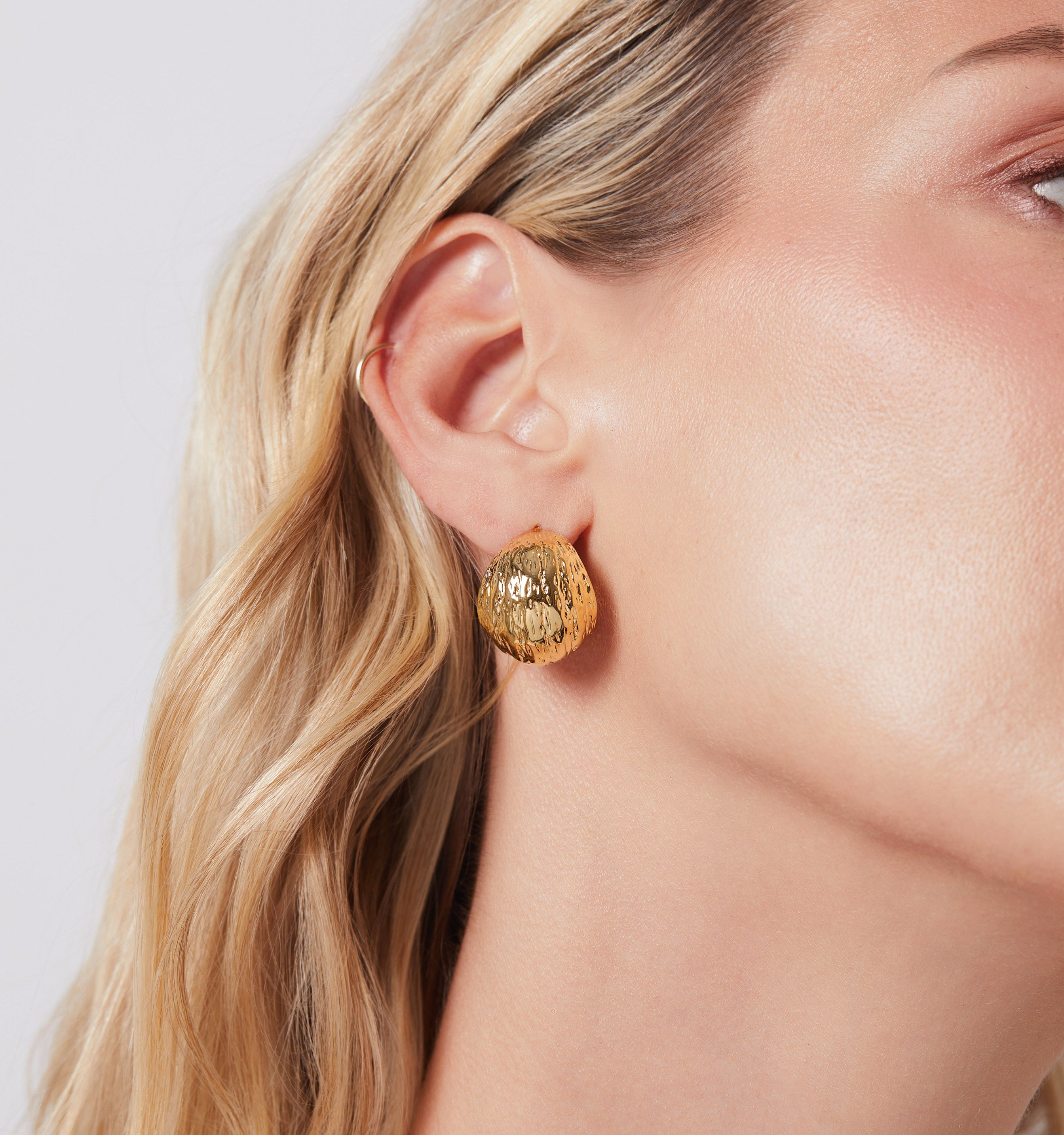 Textured Dome Earrings