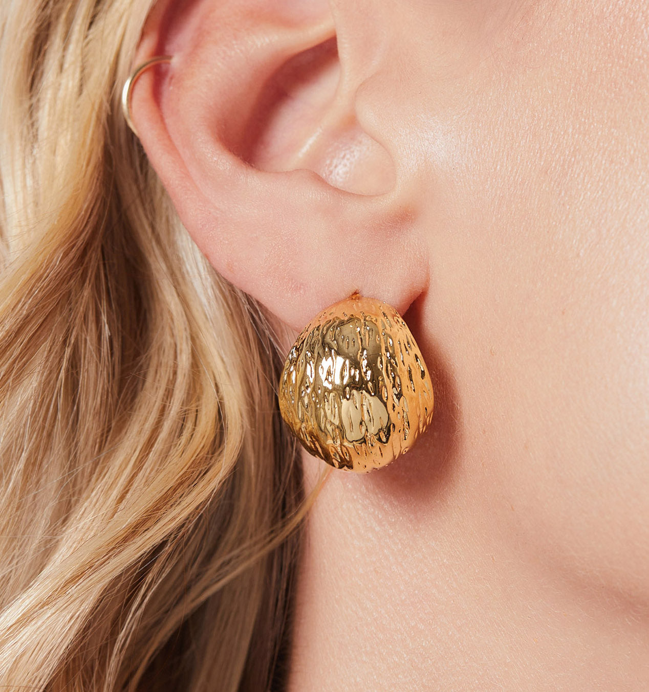 Textured Dome Earrings