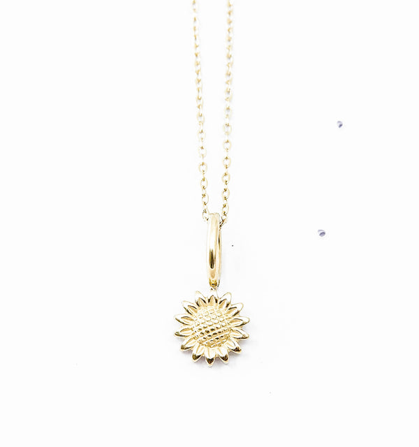 Dainty Sunflower Necklace