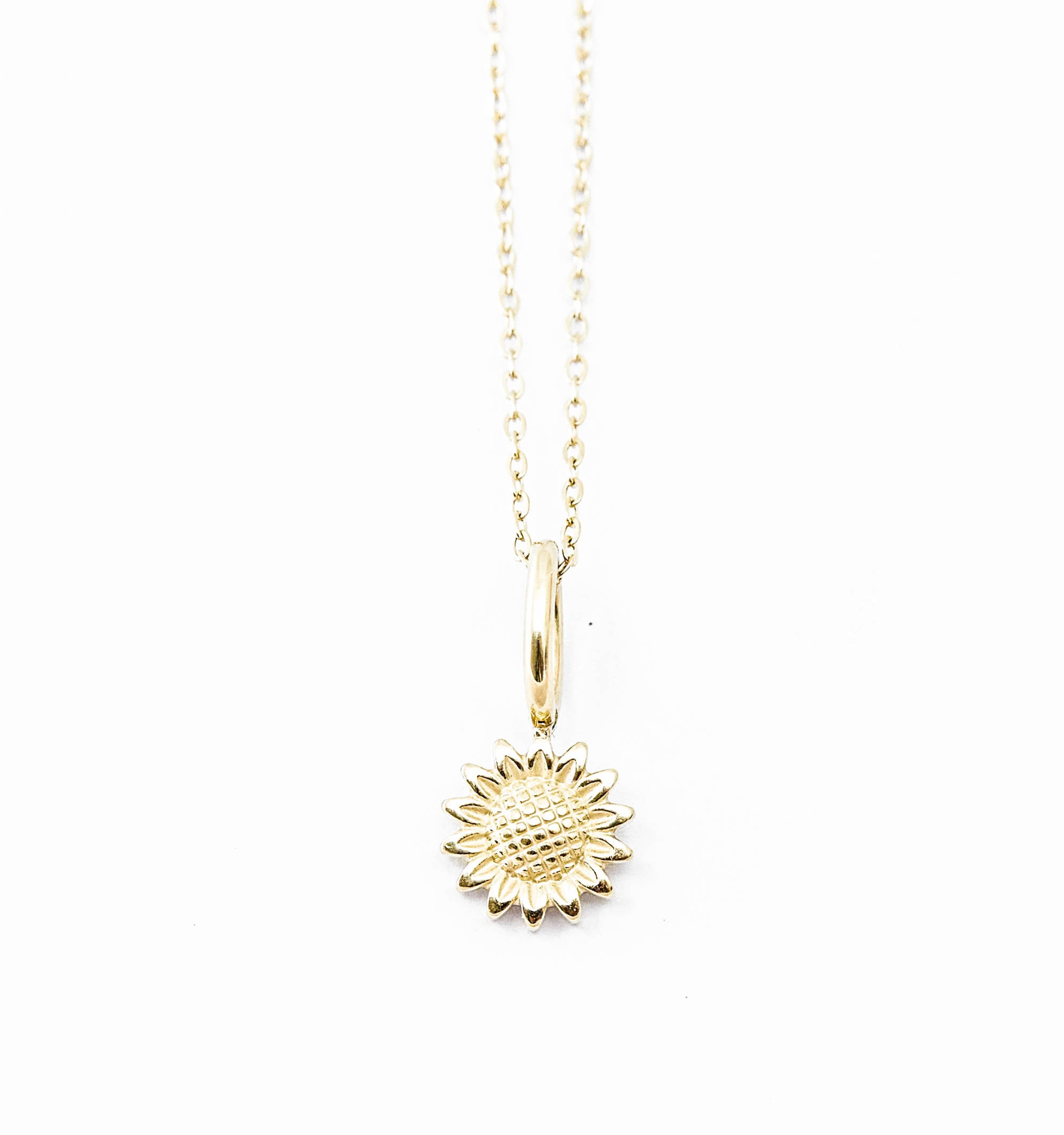 Dainty Sunflower Necklace