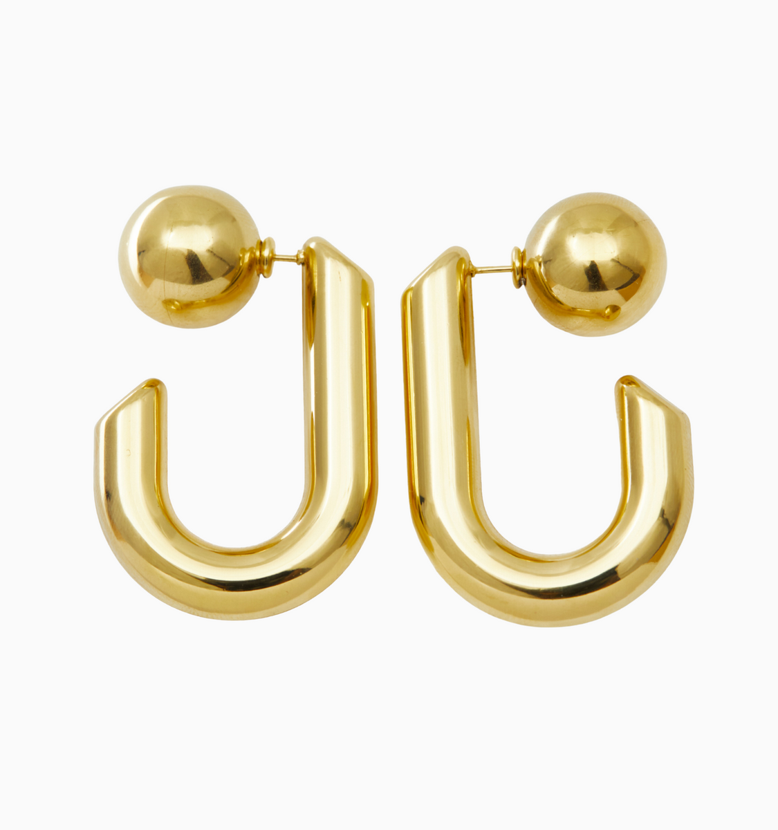 Natalia Reversible Hoop Earrings - Sphere – Rellery