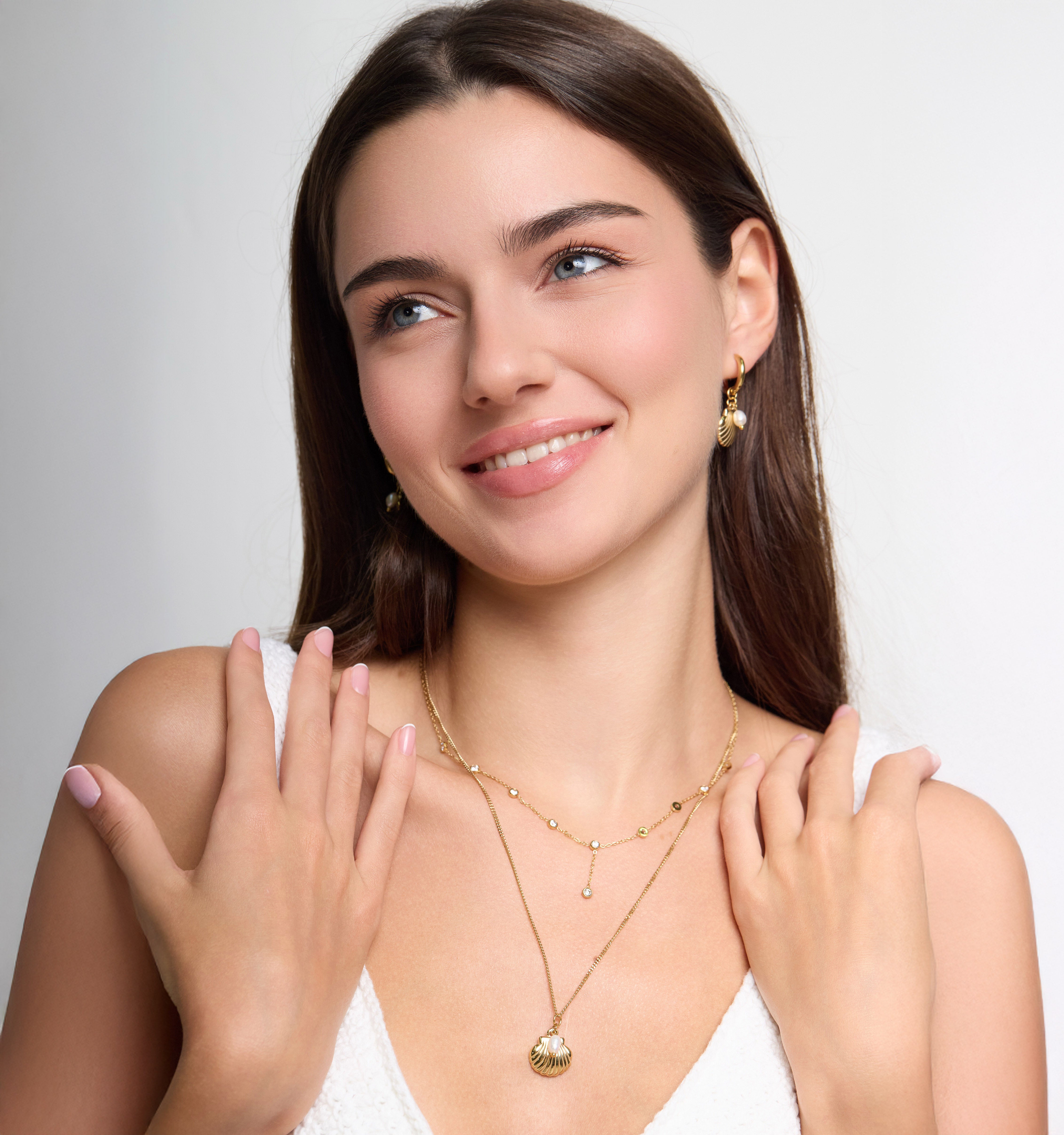 Cascade Drop Y Lariat Necklace - Short