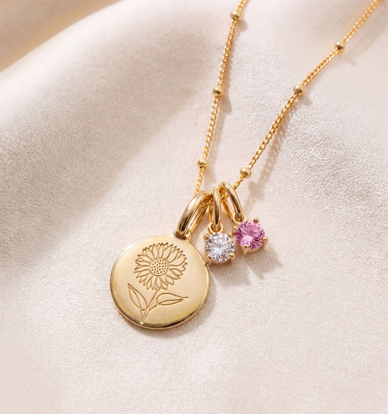 Birth Flower Necklaces