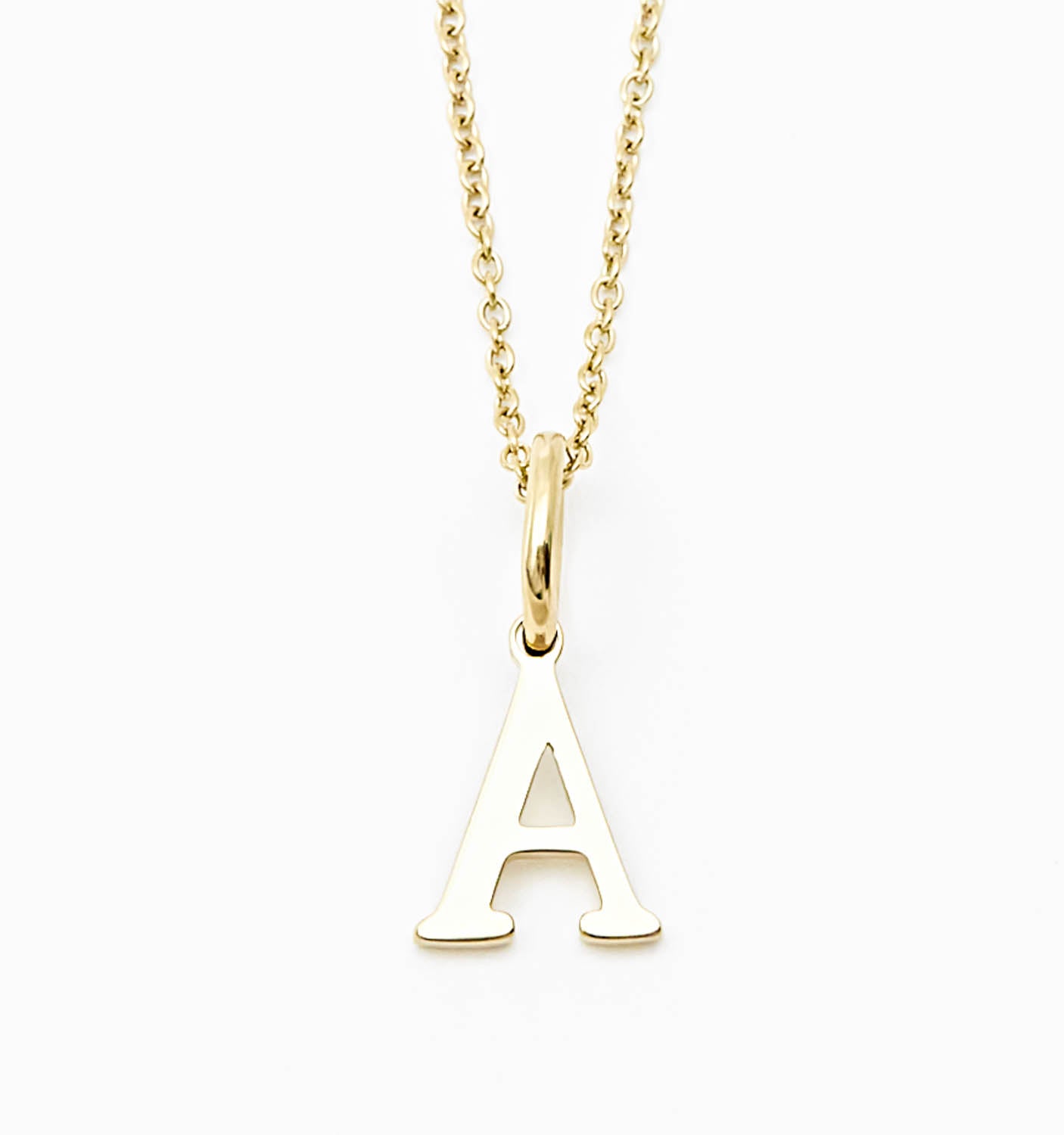 Diamonds and Gold Letter Necklaces - PDPAOLA