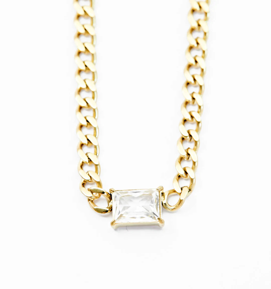 Crystal Cuban Necklace