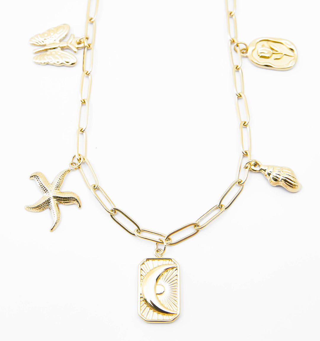 Statement Charm Necklace