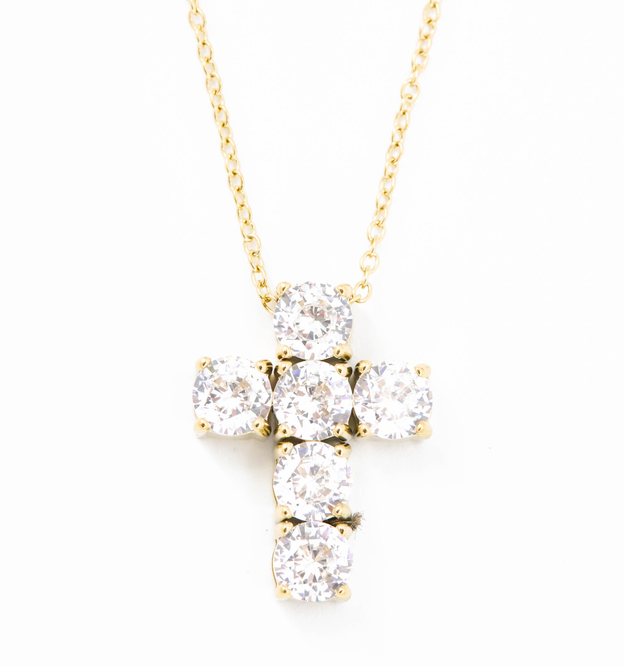 Cross CZ Diamond Necklace