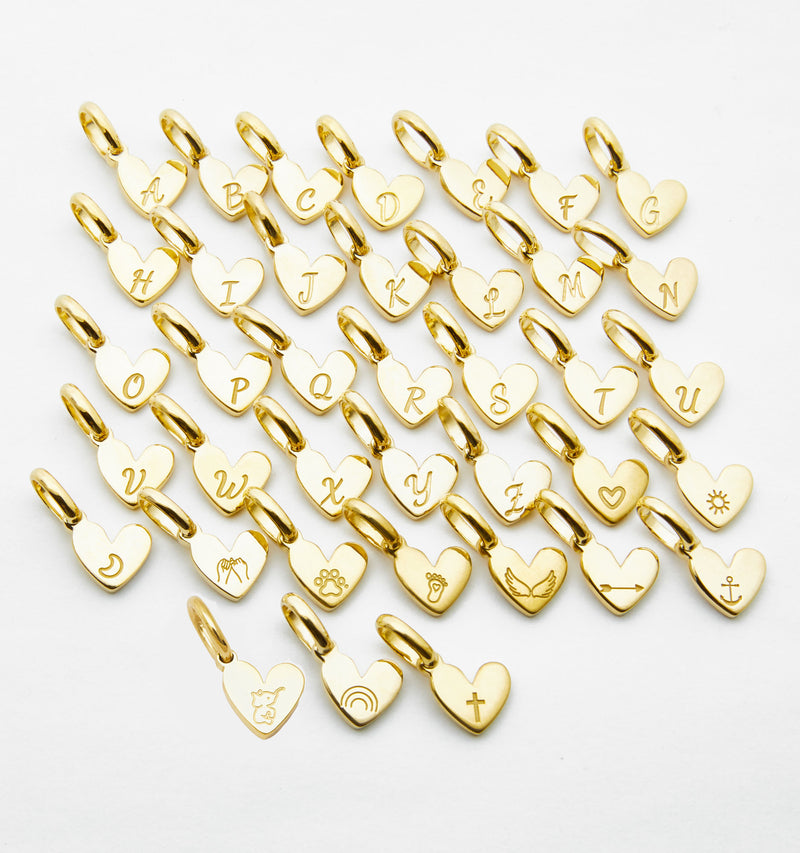 Initial Heart Charm