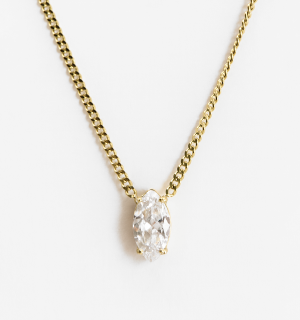 Marquise CZ Diamond Necklace