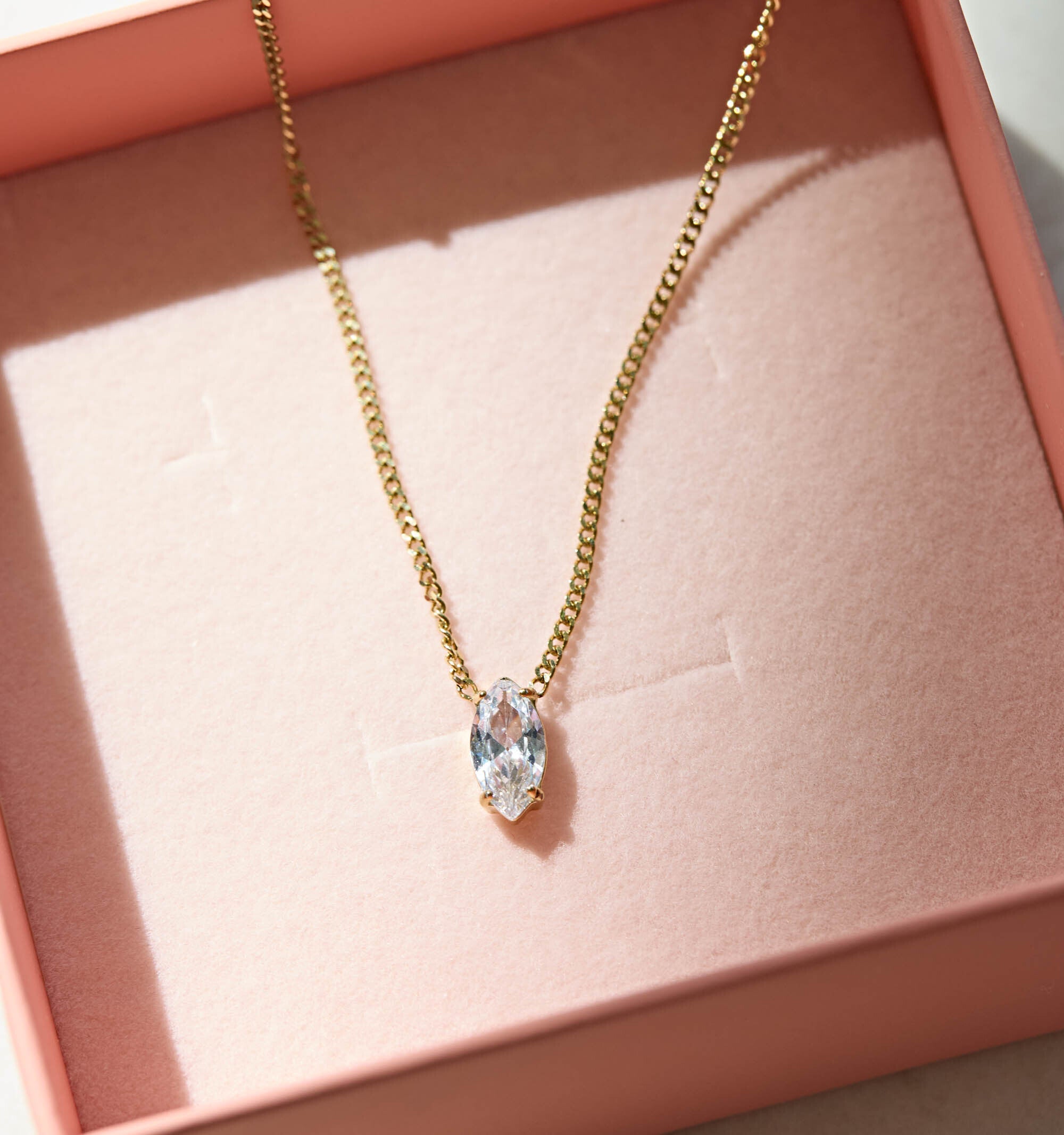 Marquise CZ Diamond Necklace