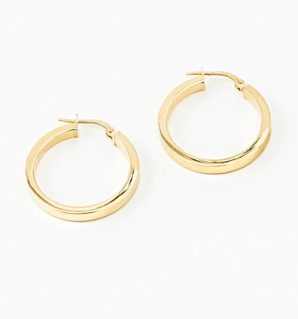 Medium Gold Hoop Earrings