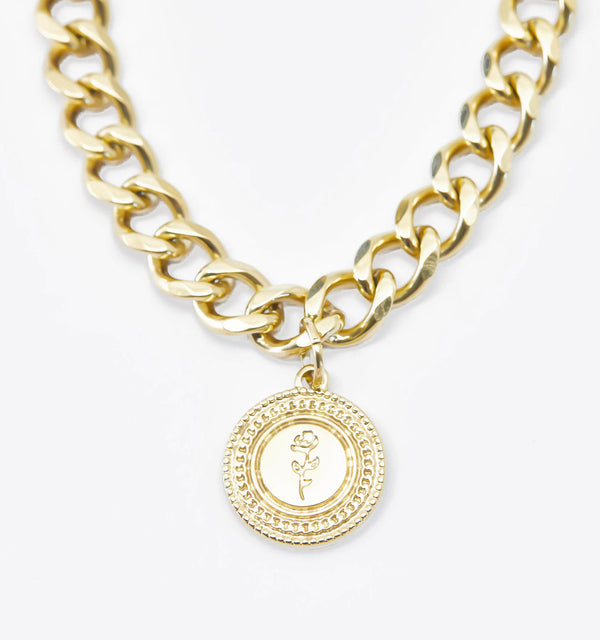 Vintage Rose Necklace
