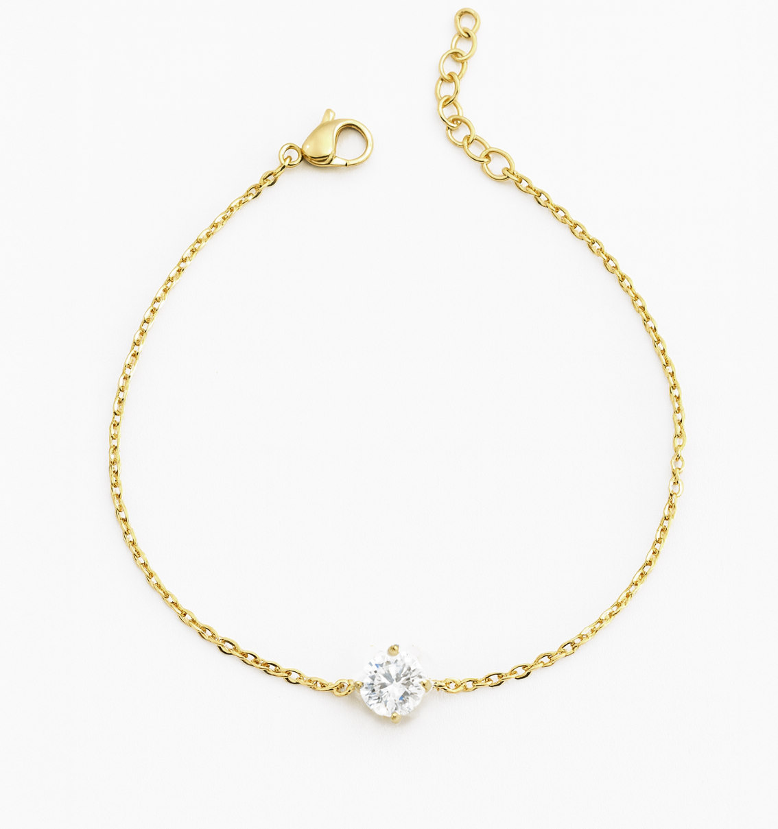 Solitaire CZ Diamond Bracelet