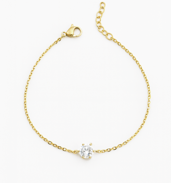 Solitaire CZ Diamond Bracelet