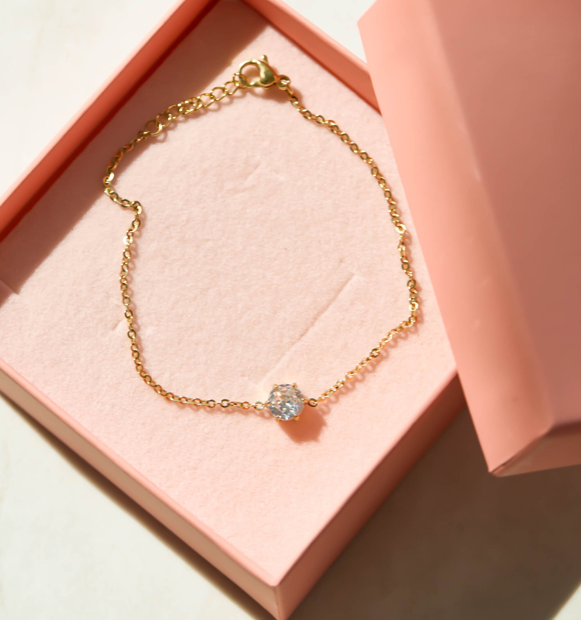 Solitaire CZ Diamond Bracelet