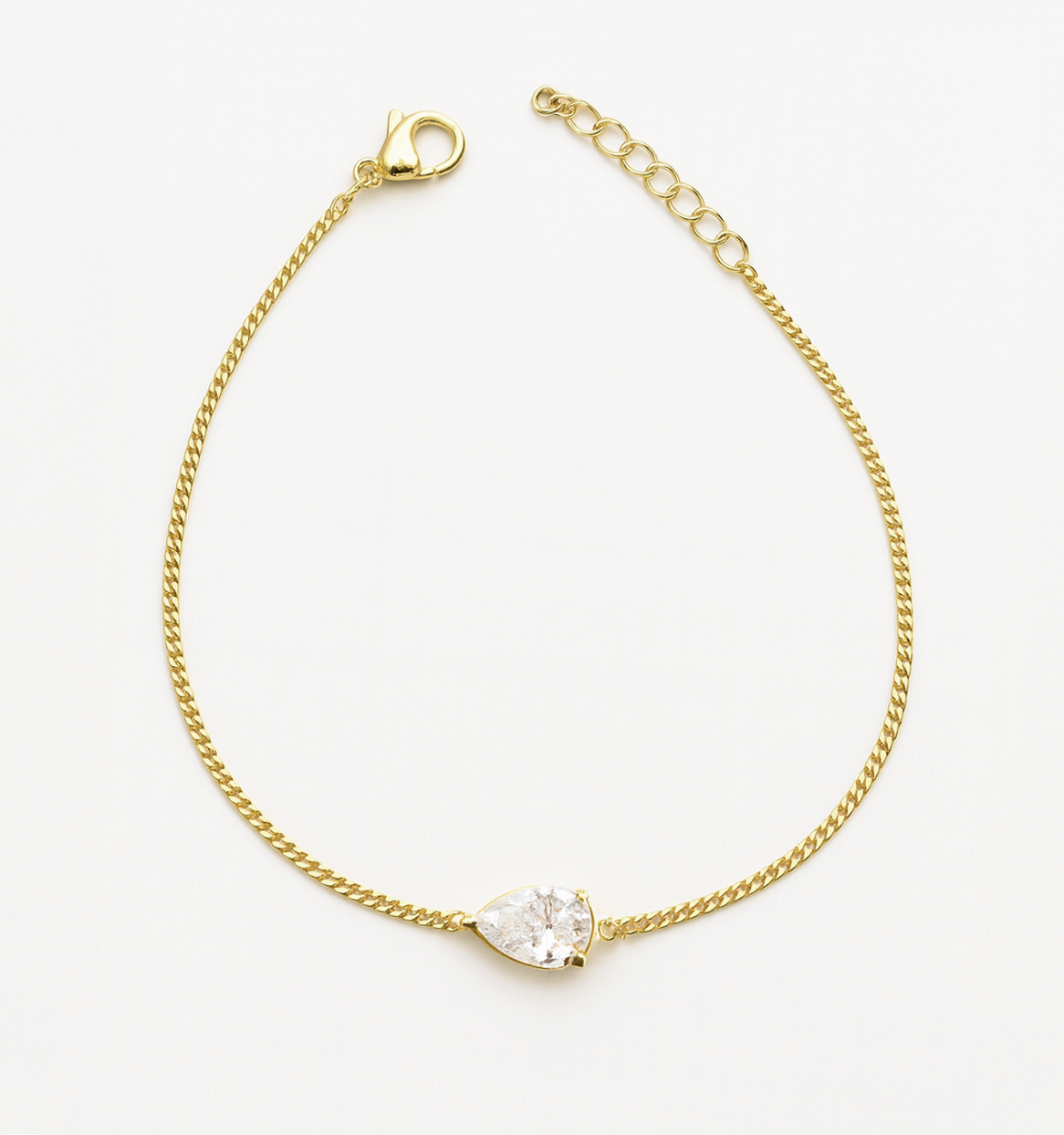 Teardrop CZ Diamond Bracelet