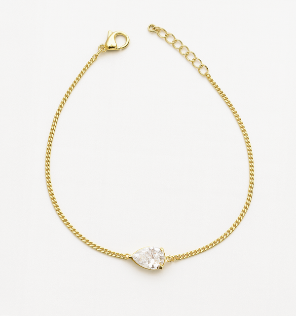 Teardrop CZ Diamond Bracelet