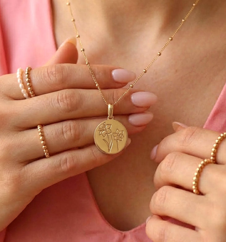 Birth Flower Necklaces