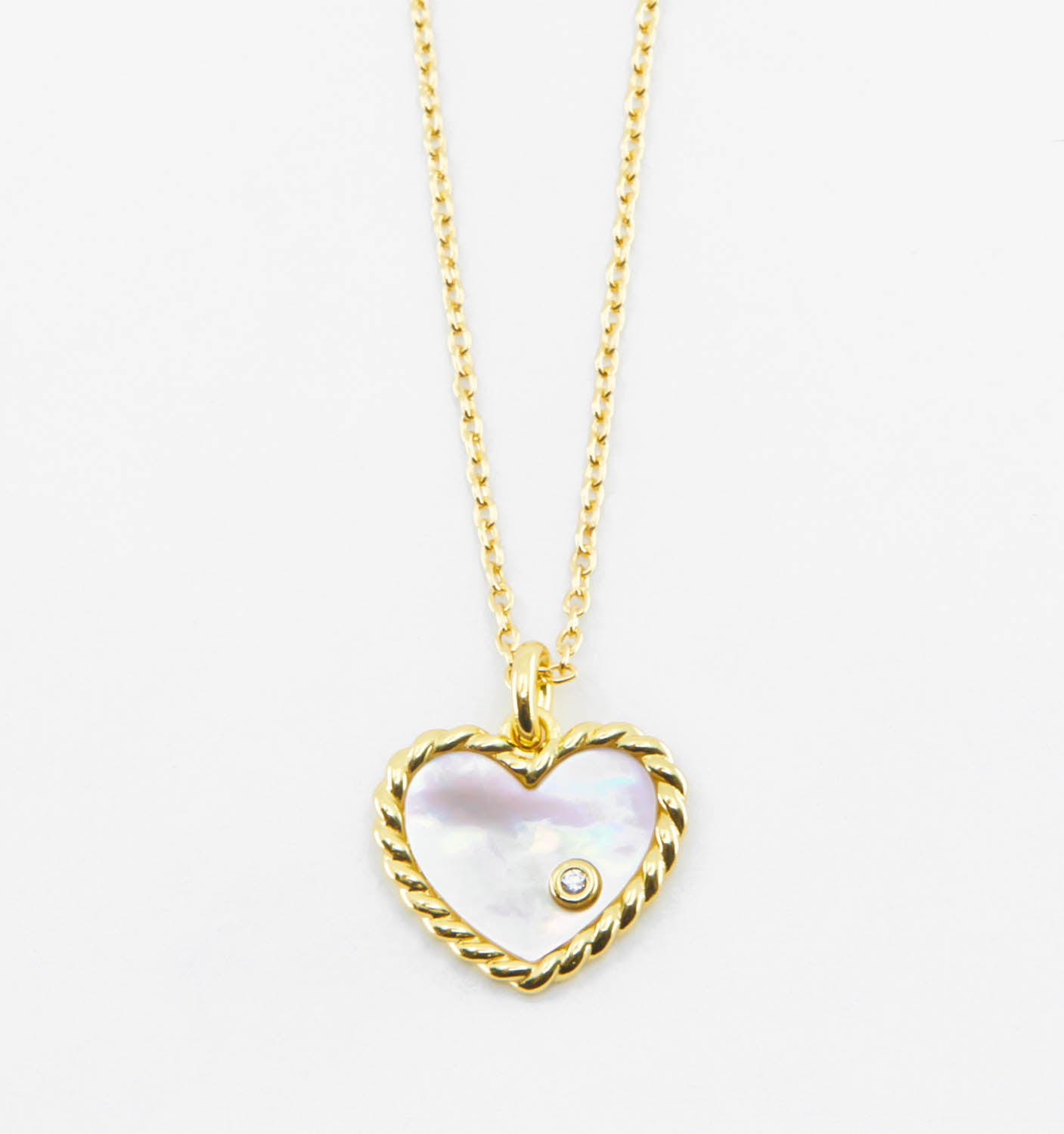 MOP Heart Necklace