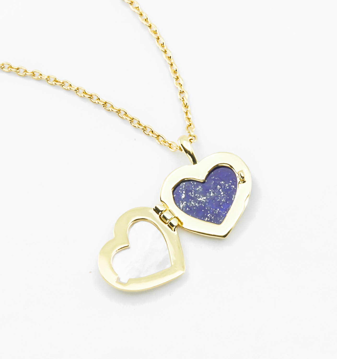 OCTAVIA silver etched heart locket necklace