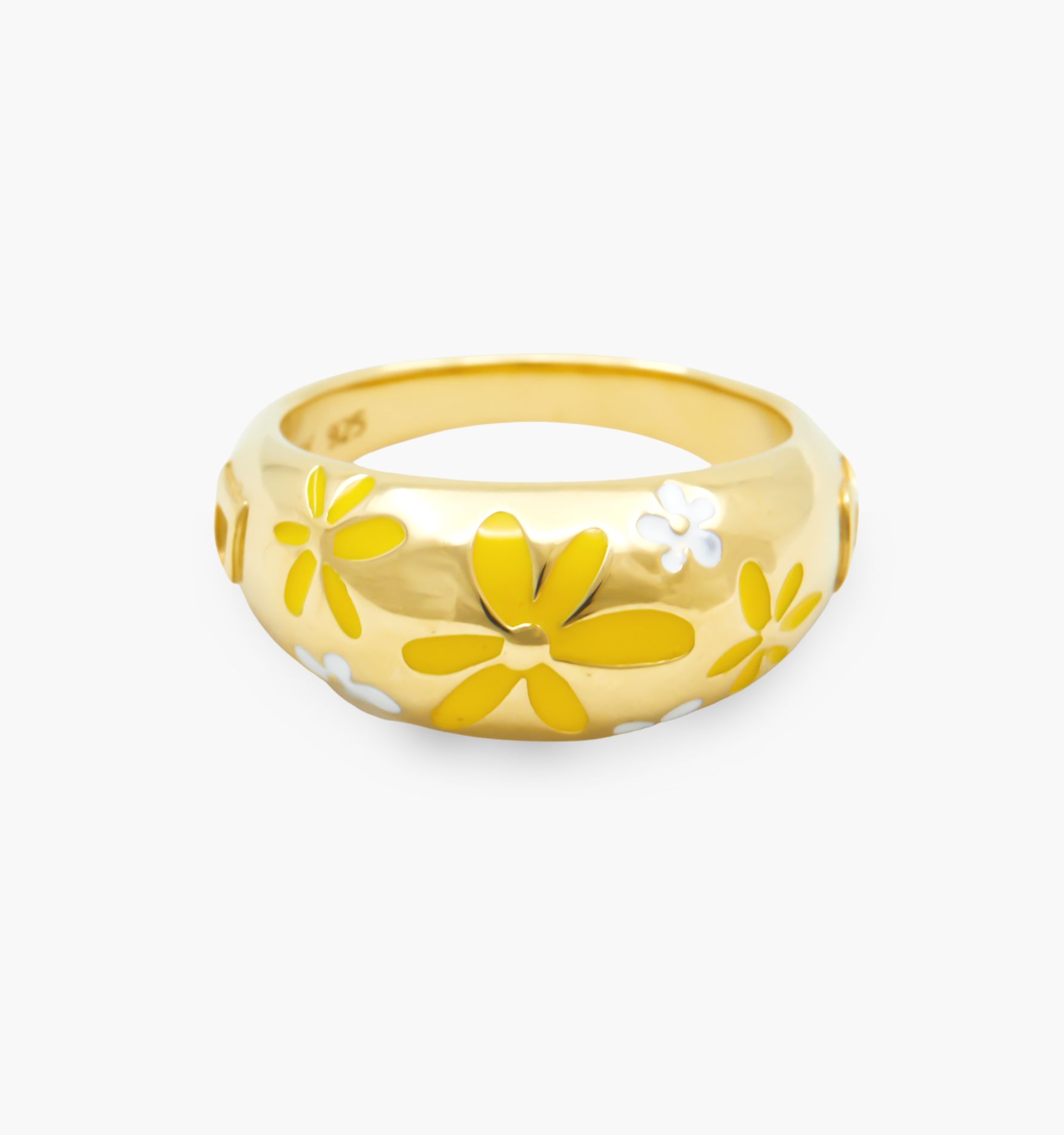 Flower Ring - Yellow