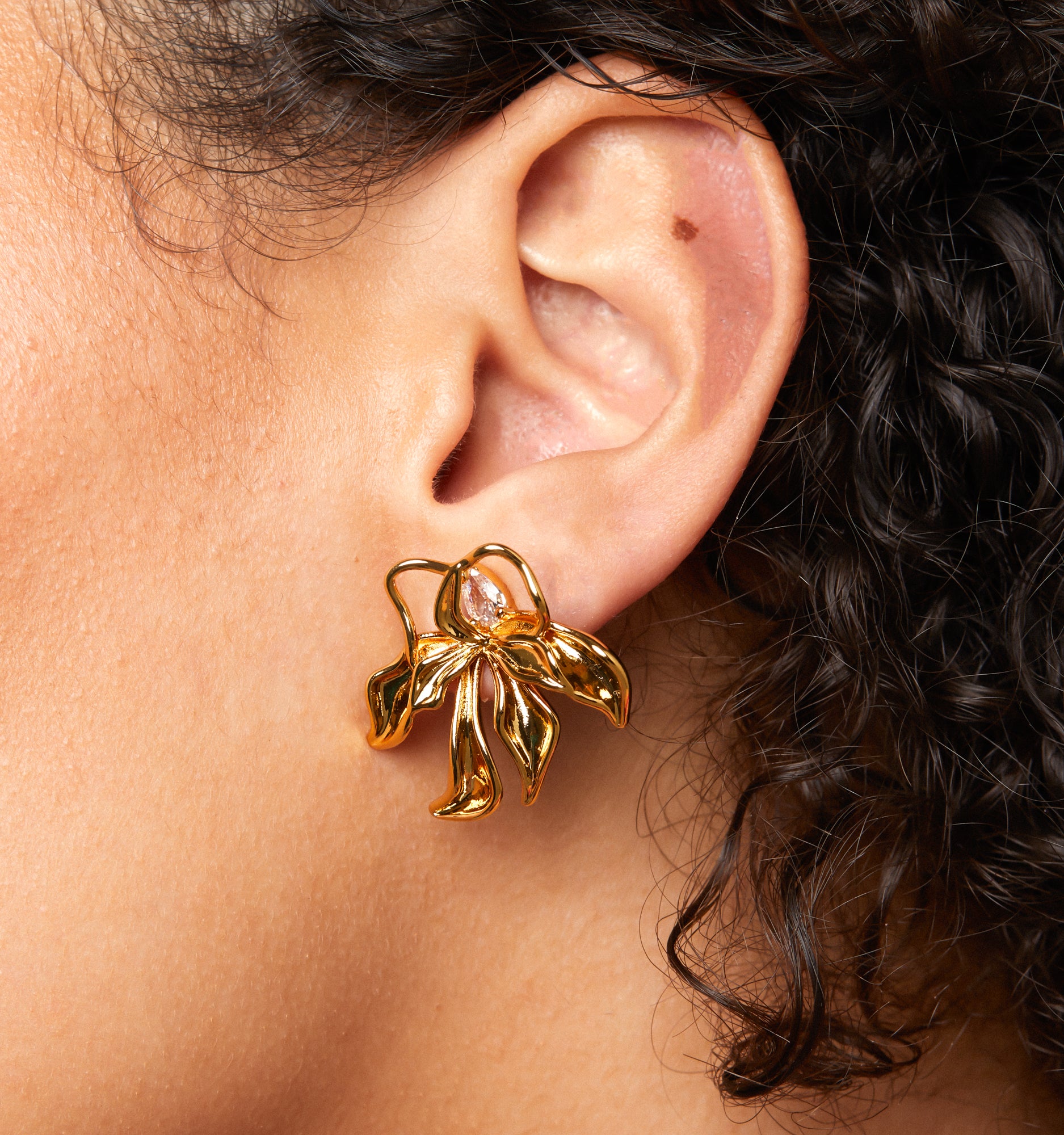 Organic Petal Earrings
