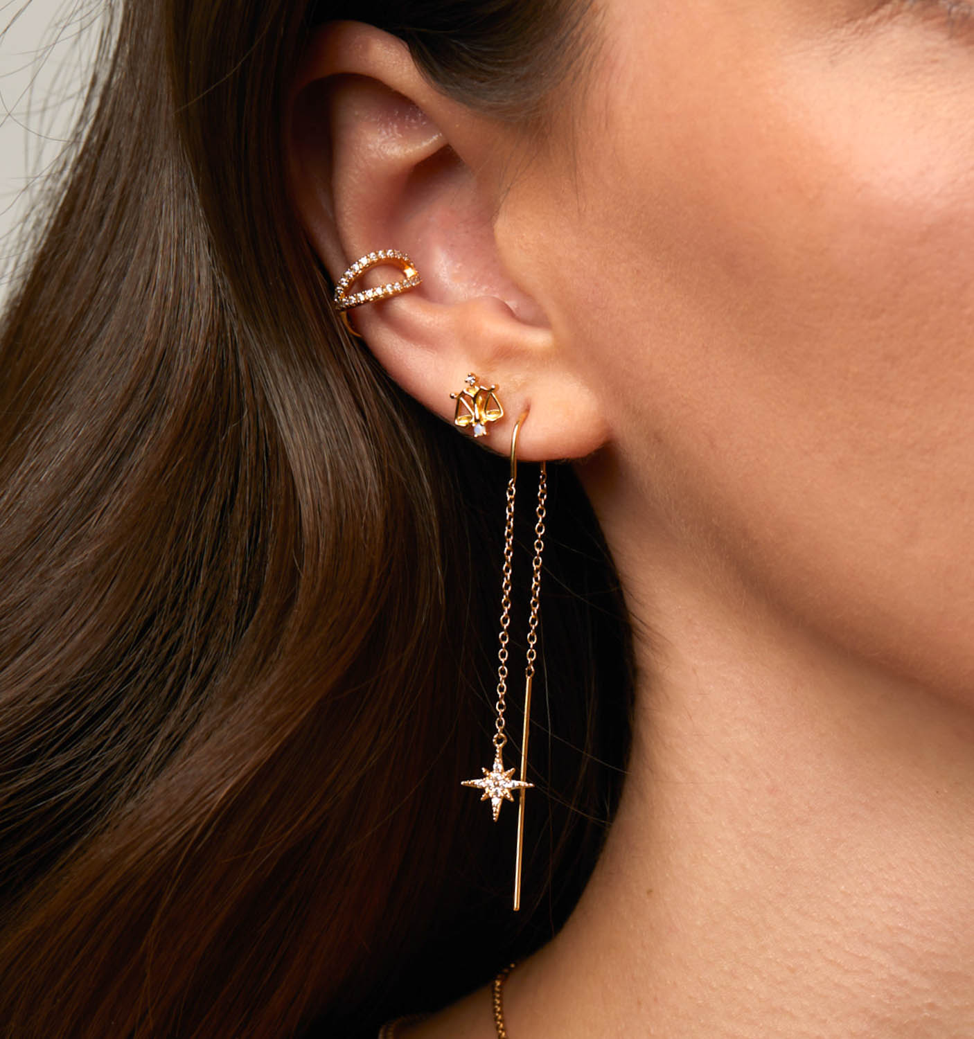 North Star Threader Earrings
