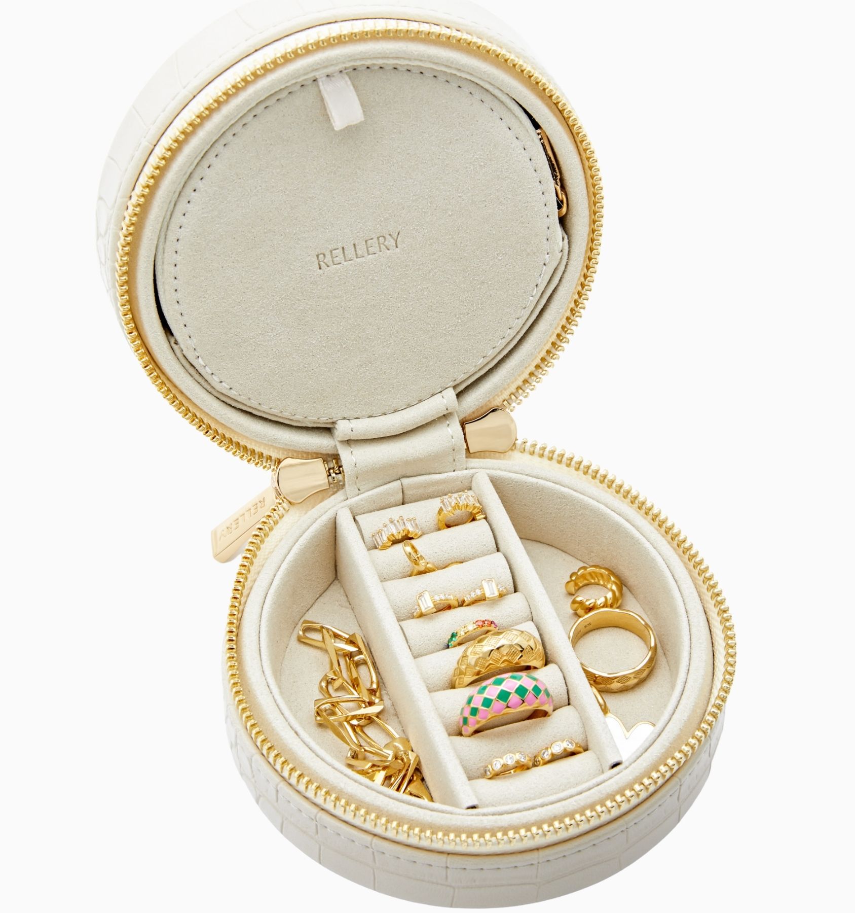Weekender Jewelry Case Pearl White