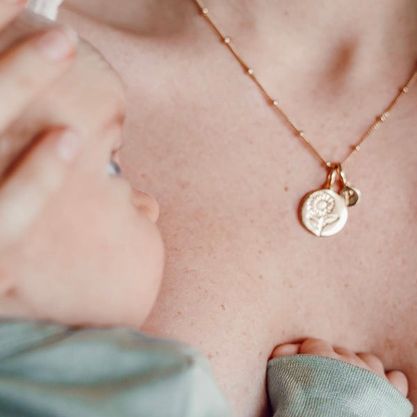 October Flower: Dainty Marigold Necklace – Rellery